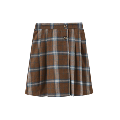 One Child Plaid Palli Plaid Skirt