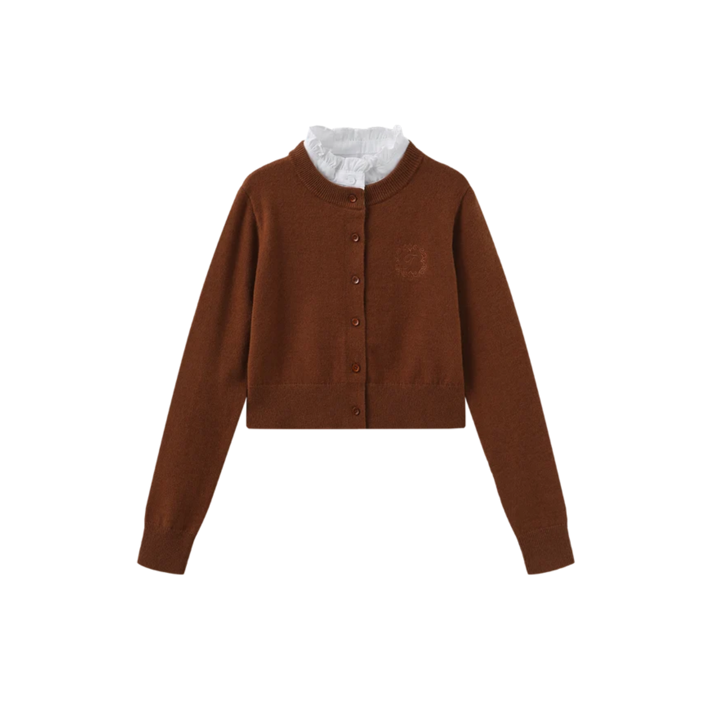 Mallory And Merlot Rust Birnit Knit Cardigan