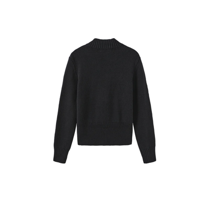 Tustello Navy Halt Flower Sweater