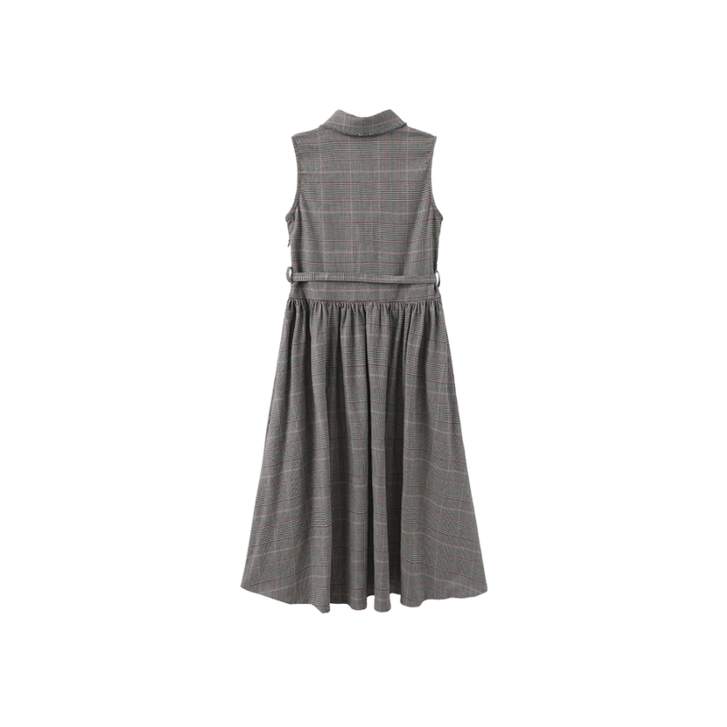 Minimal Plaid Plaid Fine Midi Jumper