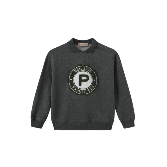 Phil And Phoebe Grey Mila Crest Sweatshirt