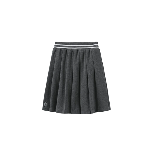 Phil And Phoebe Grey Mila Crest Pleated Skirt
