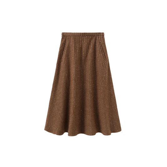 The Middle Rust Birnit Wool Skirt