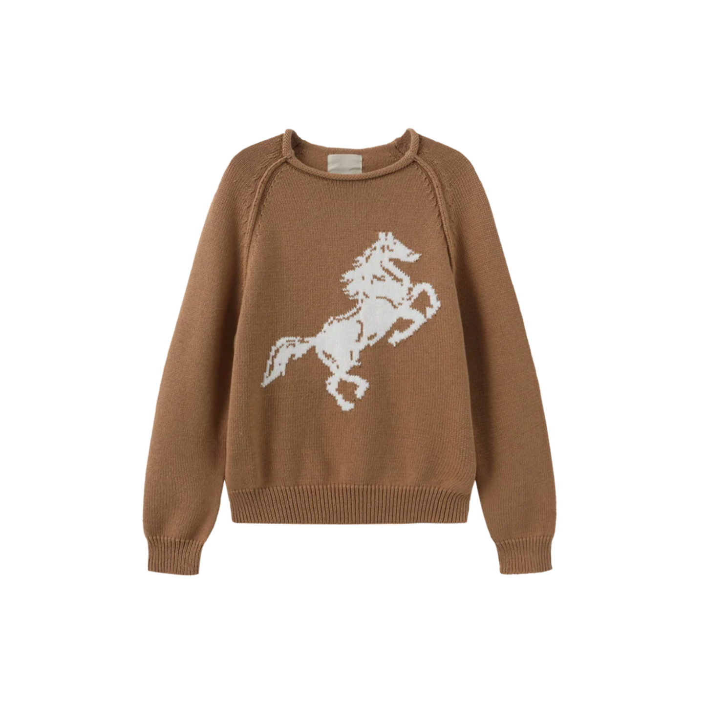 N+A Camel Horse Knit Sweater