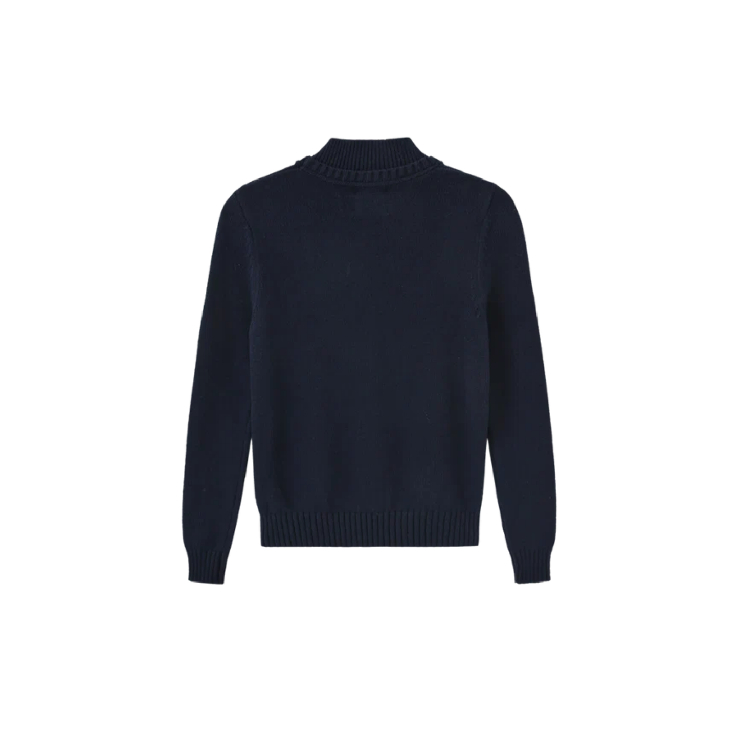 N+A Navy Dante Patch Detail Sweater