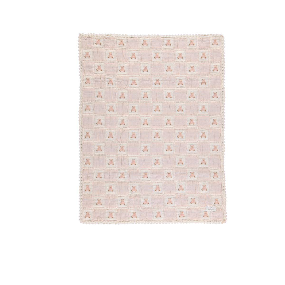 Bebe Organic Teddy Mauve Pink Teddy Bear Blanket