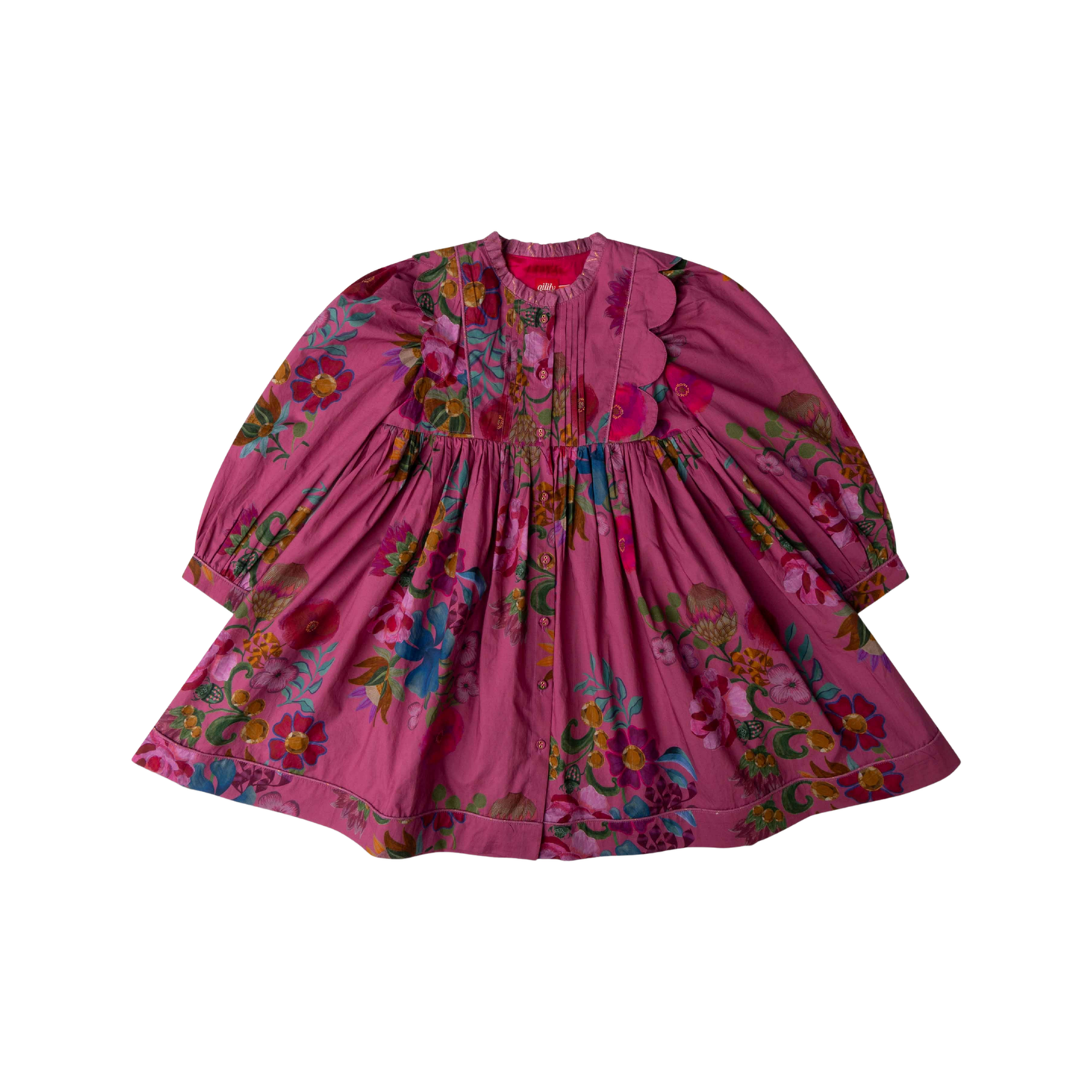 Oilily Red Violet Douce Botanic Dress