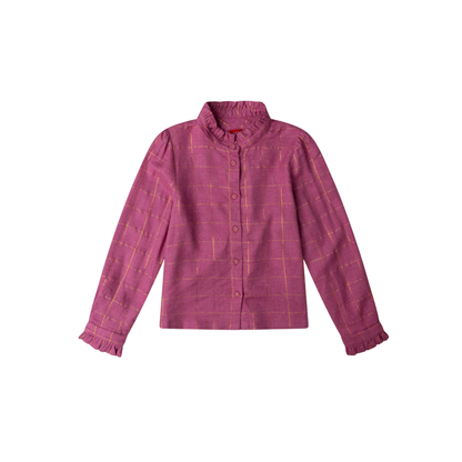 Oilily Red Violet Bonjour Checkered Blouse