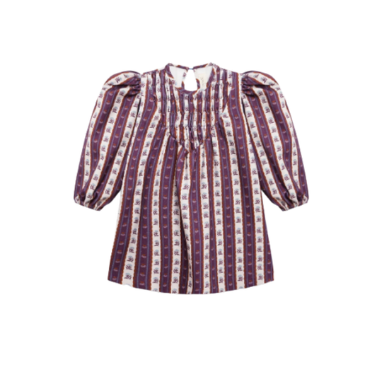 Birinit Burgundy/Wine Montal Dress