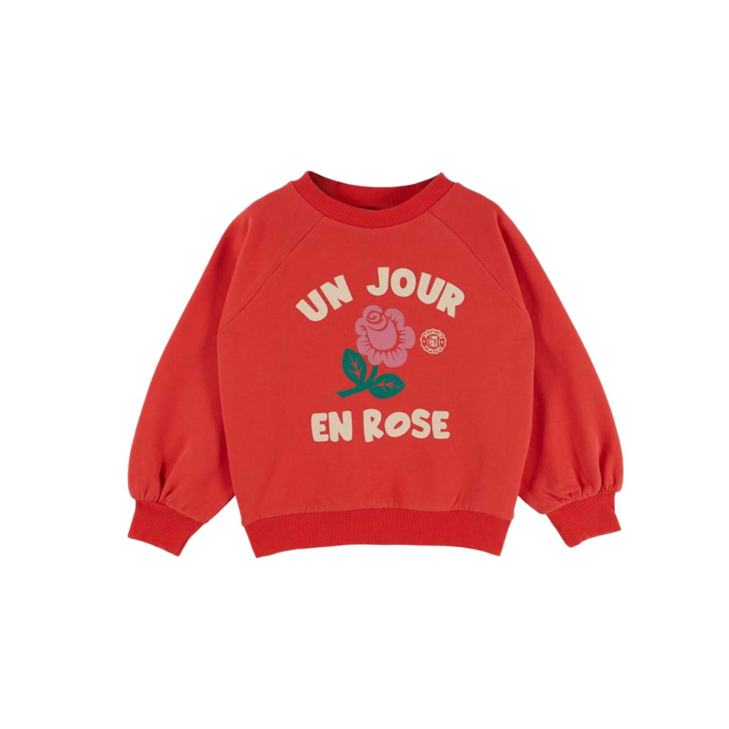 Emile Et Ida Red Cherry Long Sleeve Sweatshirt