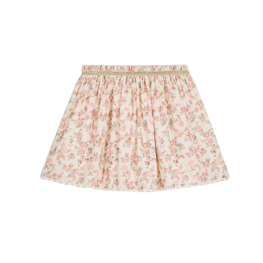 Louise Misha Cream Cephee Short Skirt