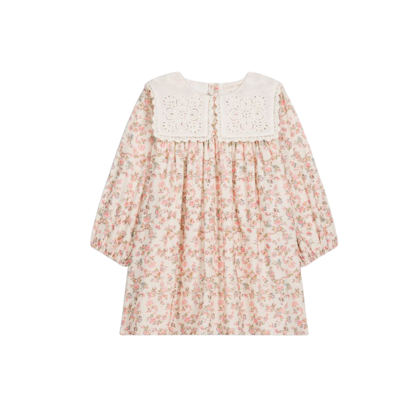 Louise Misha Cream Ariola Long Sleeve Dress