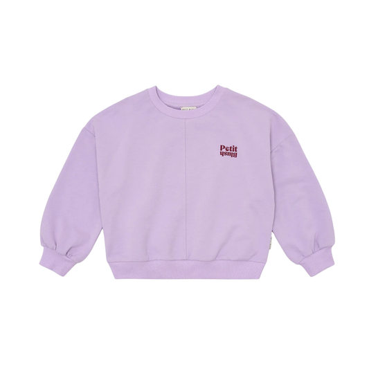 Petit Blush Purple Rose Luca Sweatshirt