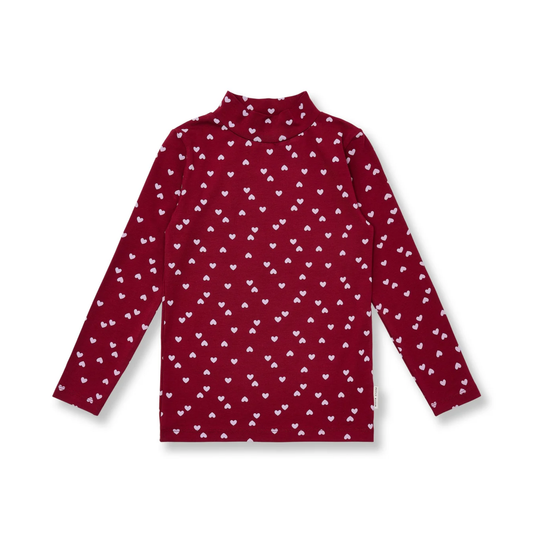 Petit Blush Hearts Turtleneck