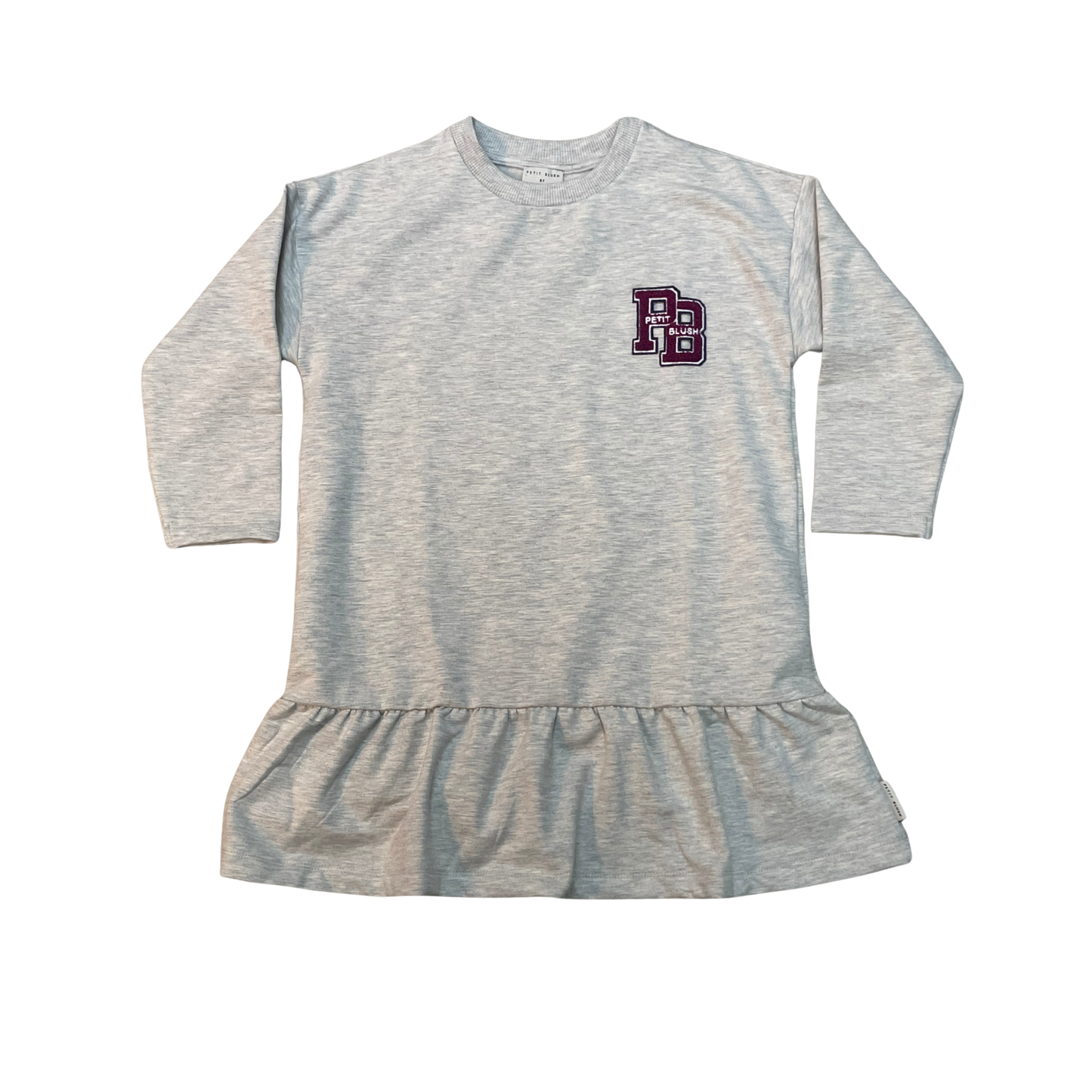 Petit Blush Grey Melange Aliza Dress