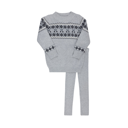 Looms Grey / Blue Fair Isle Set