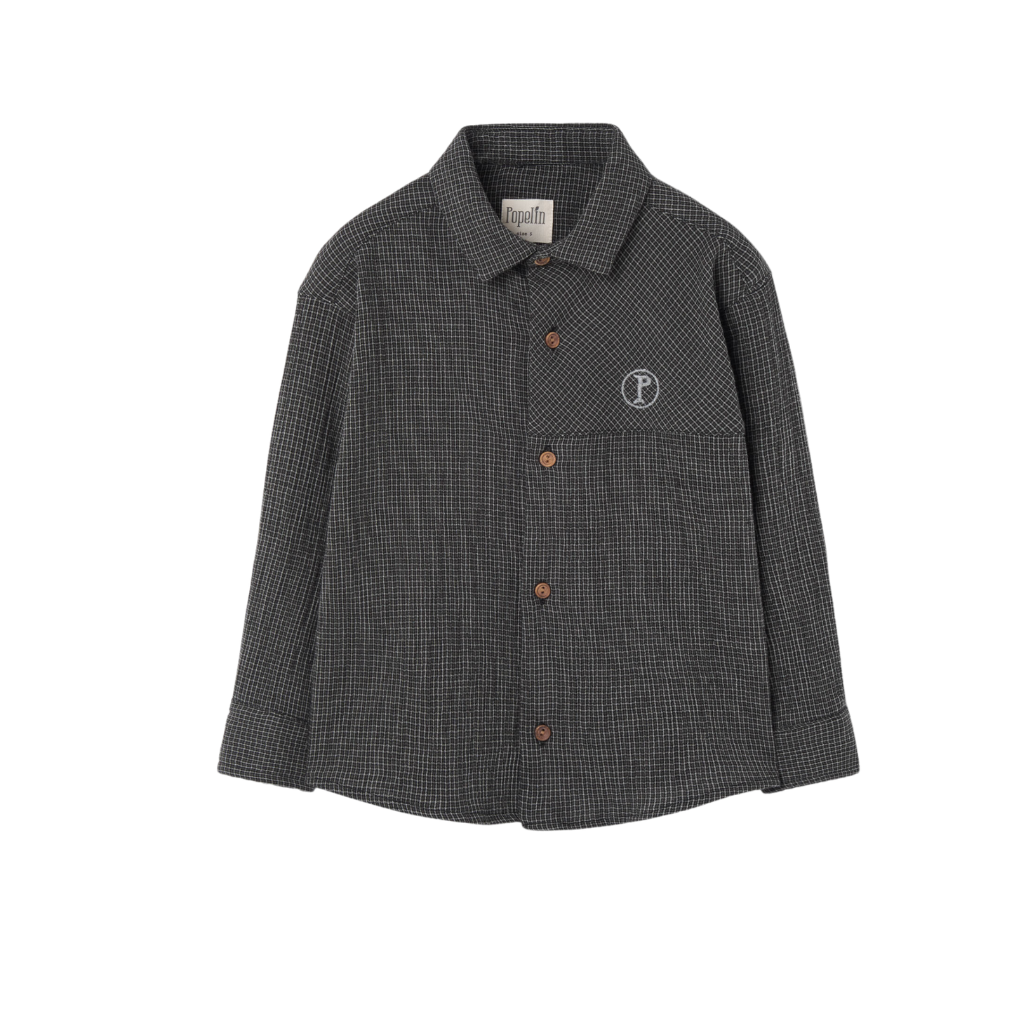 Popelin Black Gingham Shirt