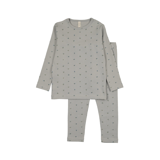 Lilette Pale Blue Bitsy Floral Lounge Set