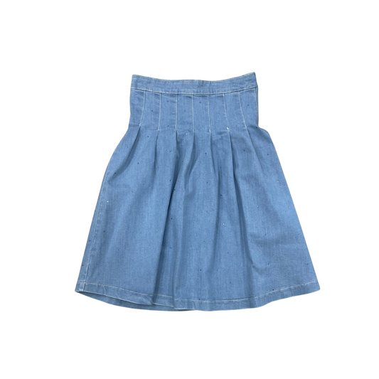 Philosophy Dark Blue Strauss Denim Skirt