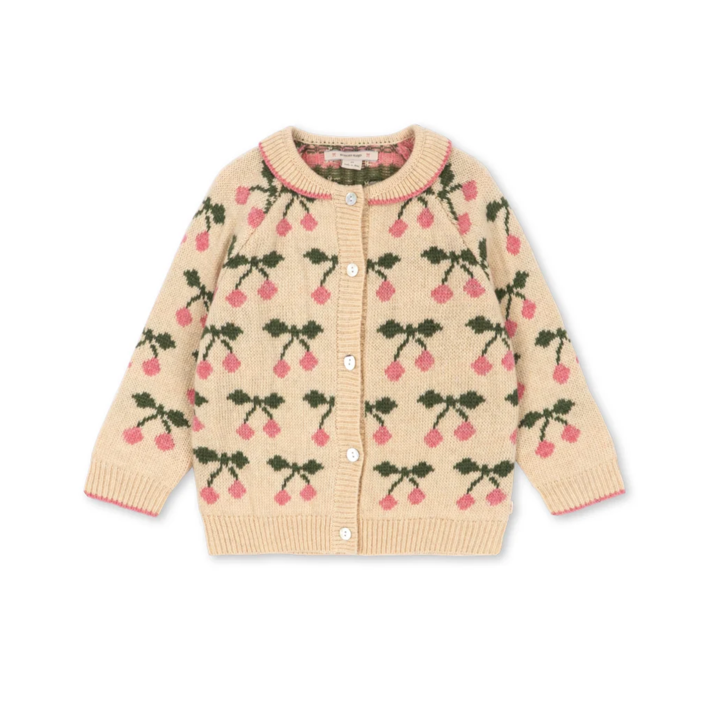 Konges Slojd Cherry Belou Cherry Long Sleeve Cardigan