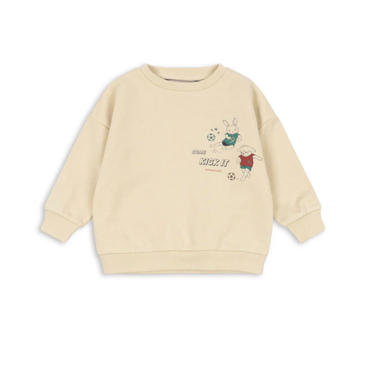 Konges Slojd Wood Ash Bunny League Long Sleeve Sweatshirt