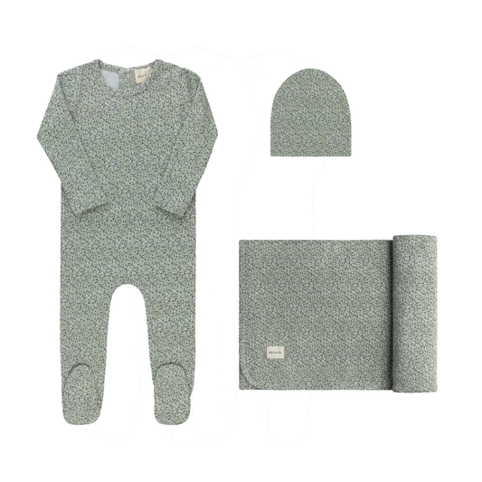 Ely's & Co Blue Liberty / Berry Layette Set