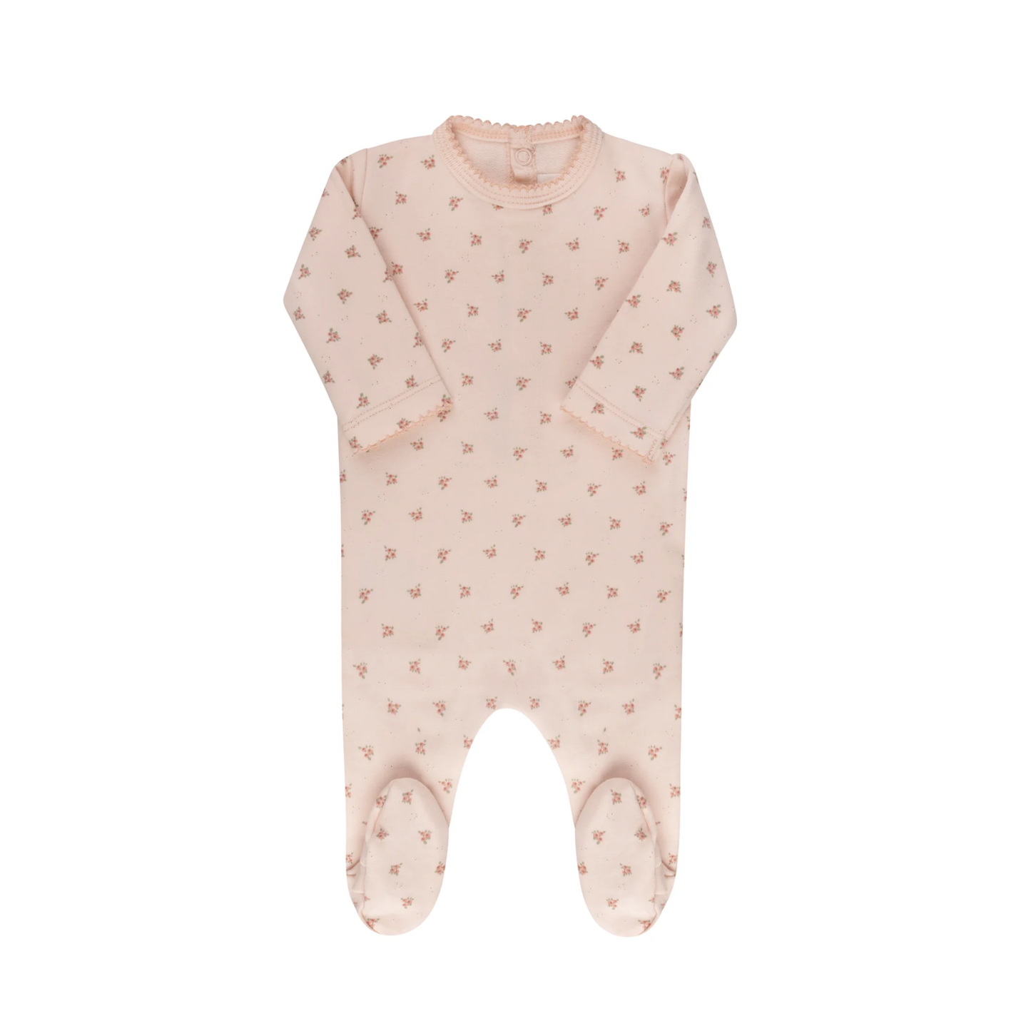 Ely's & Co Pink Rosebud Footie