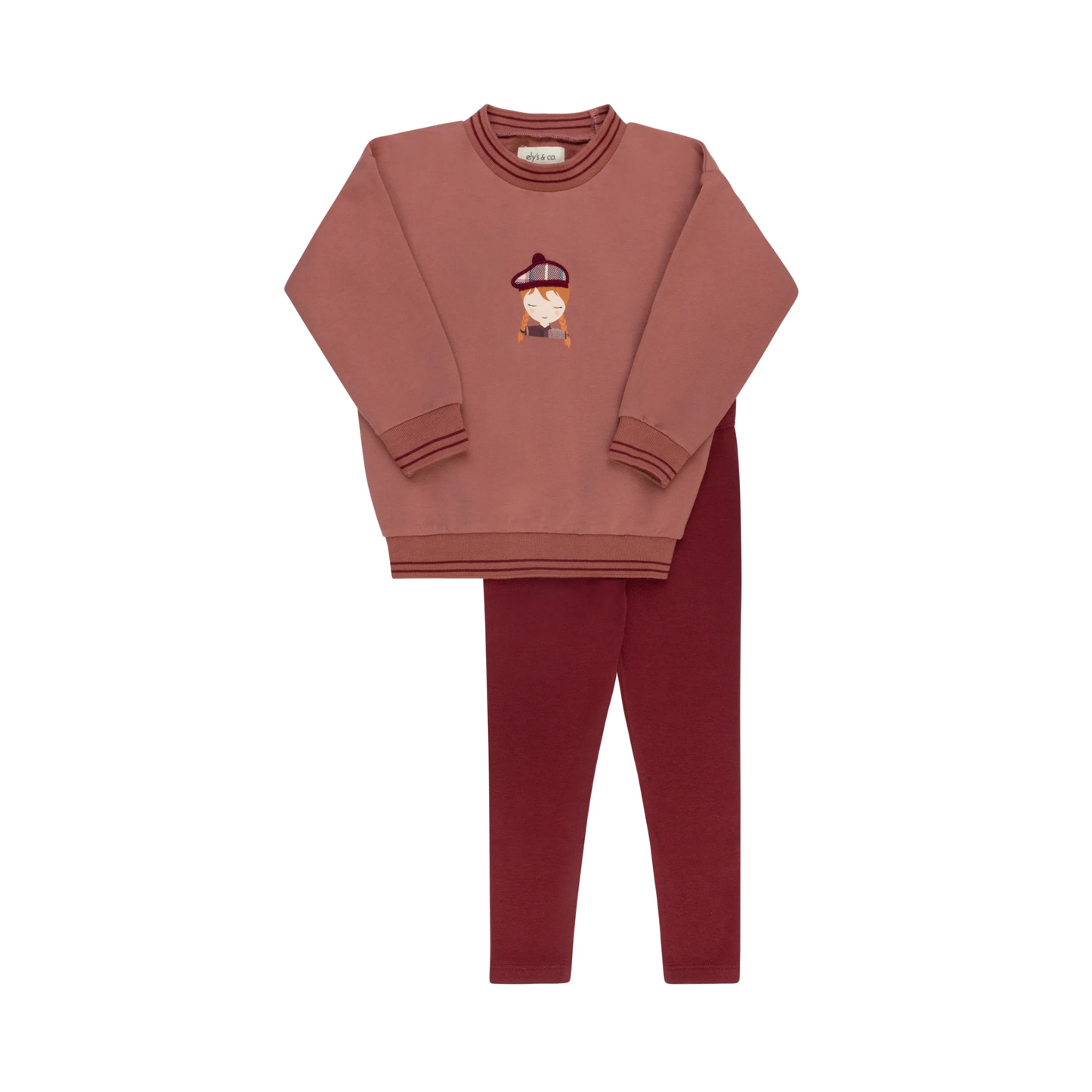 Ely's & Co Pink French Terry Scottish Set