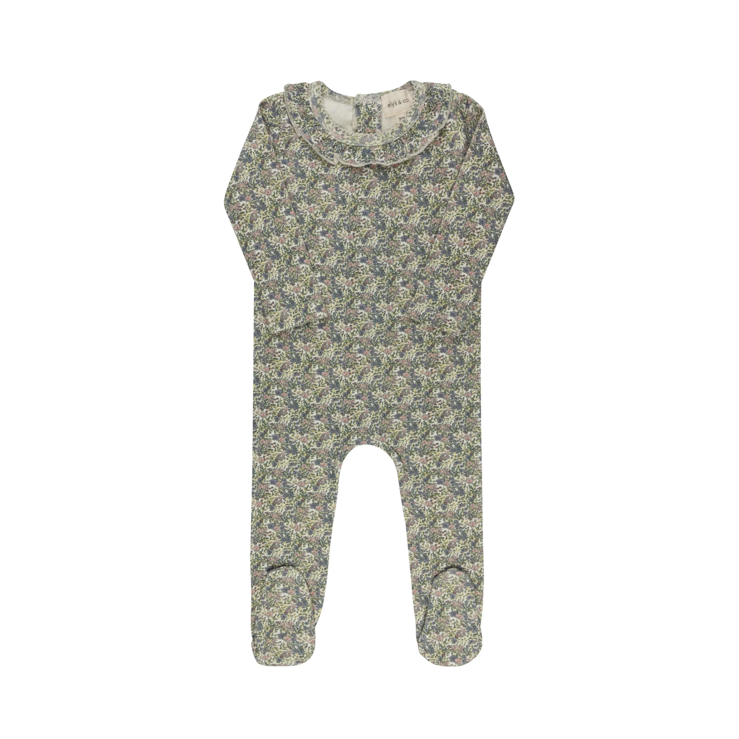 Ely's & Co Ivory/Pink Liberty Footie