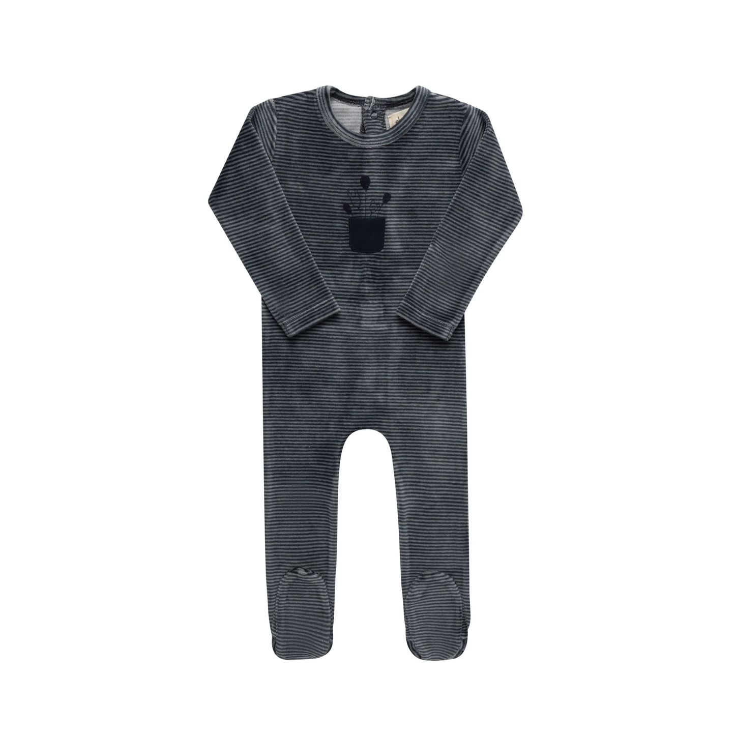 Ely's & Co Blue Stripe Footie