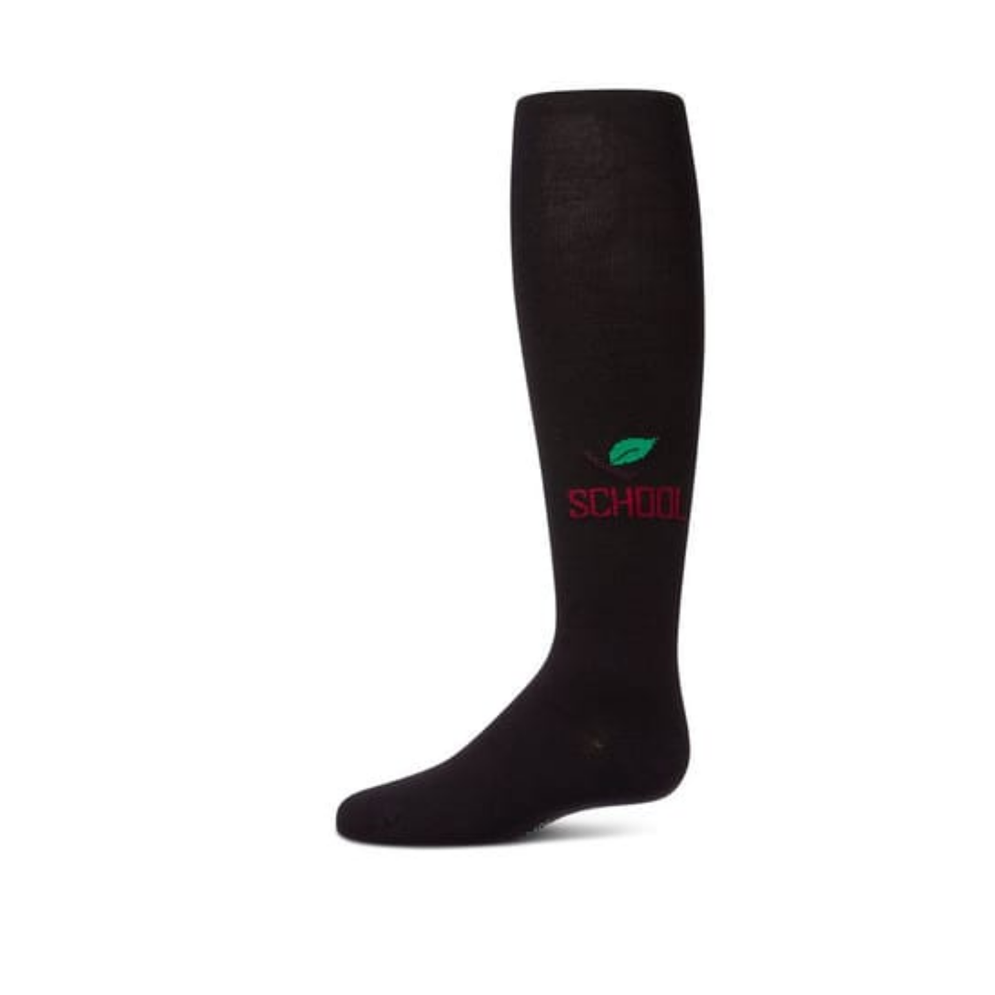 Memoi Black School Cotton Tights