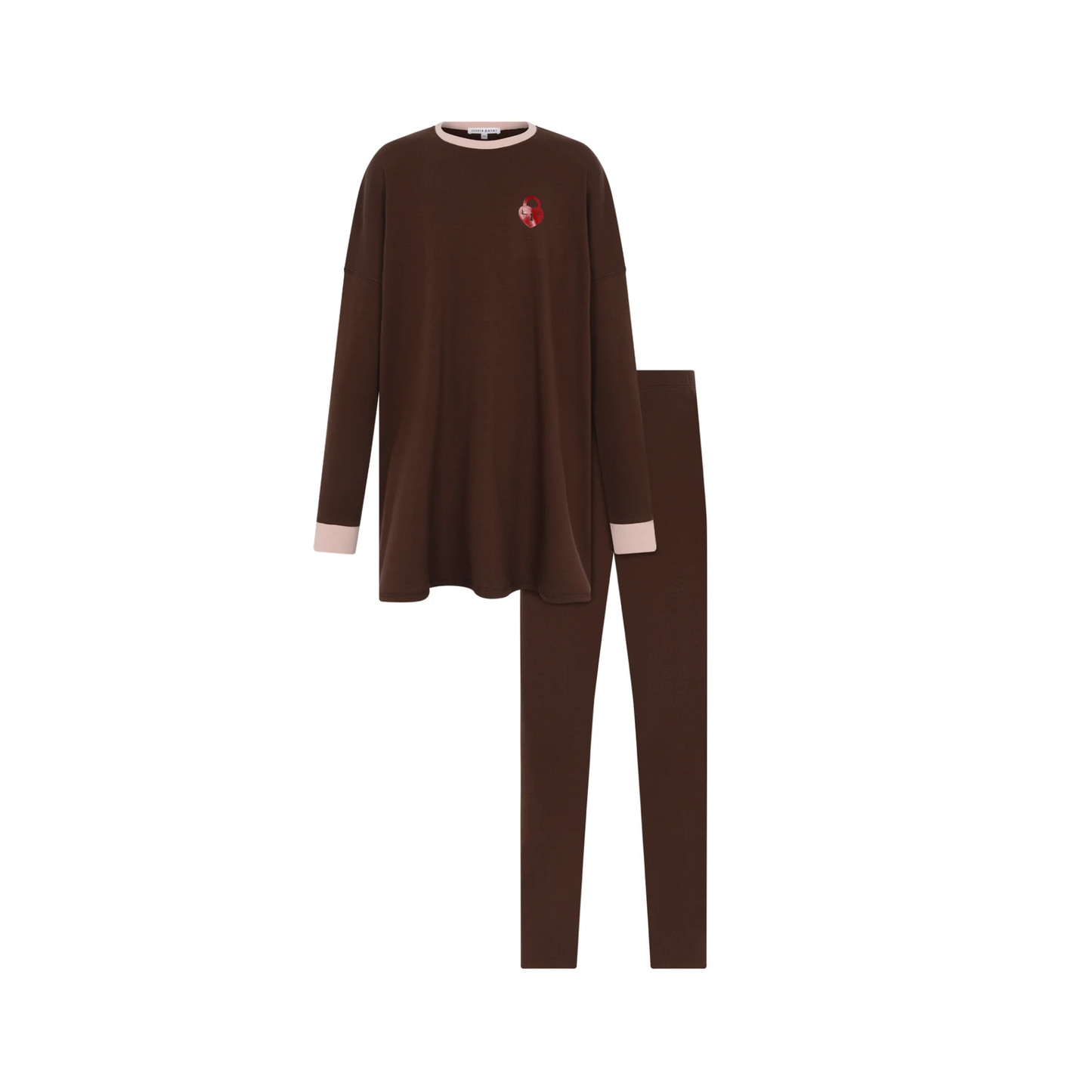 Little Parni Brown / Pink Brown Teen Pajama