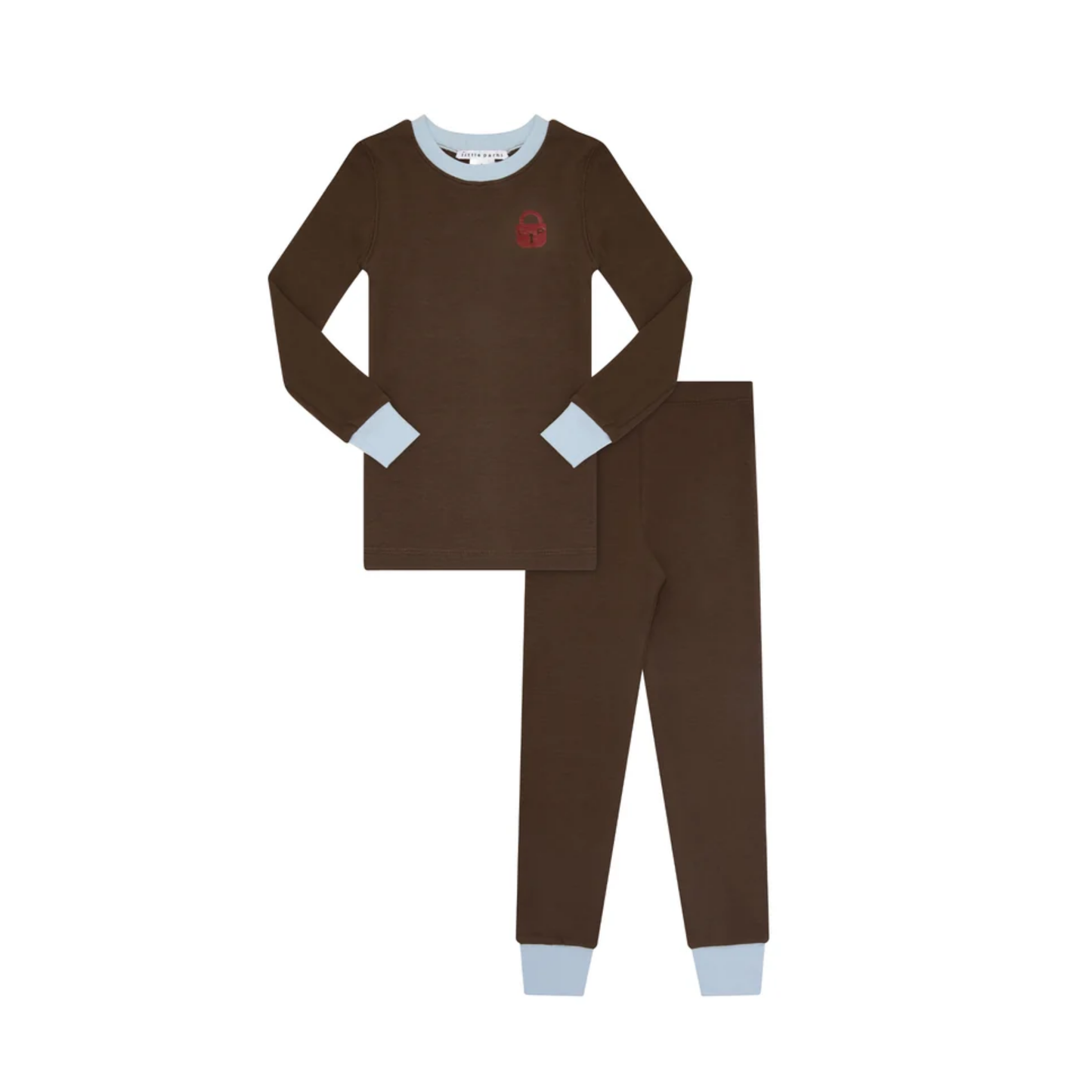 Little Parni Brown / Lt Blue Brown Pajama