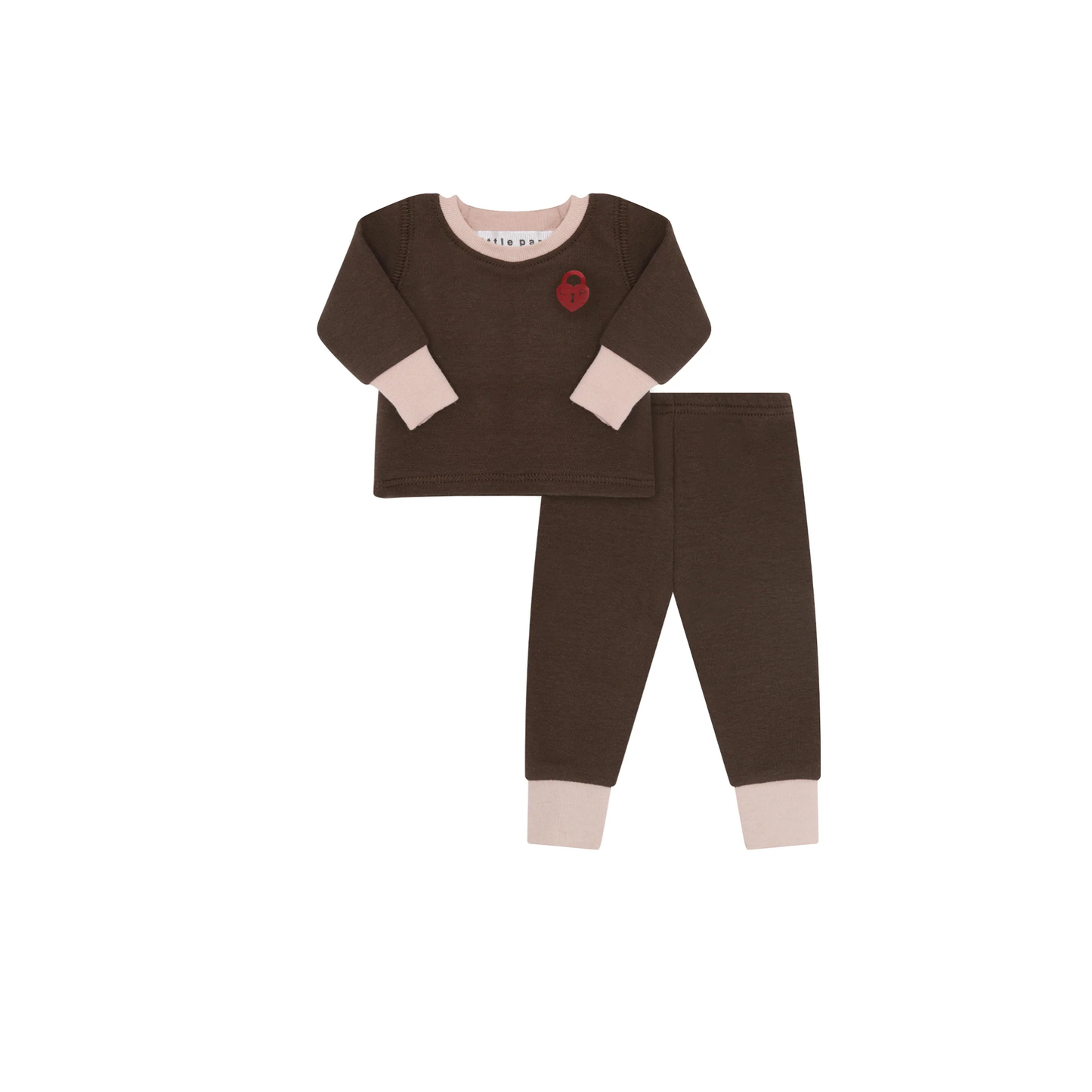 Little Parni Brown / Pink Brown Doll Pajama