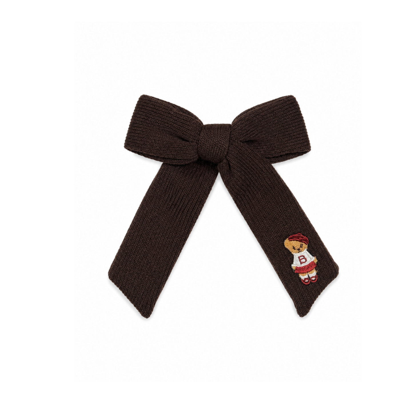 Bandeau Brown Bandeau Teddy Knits Medium Bow Clip