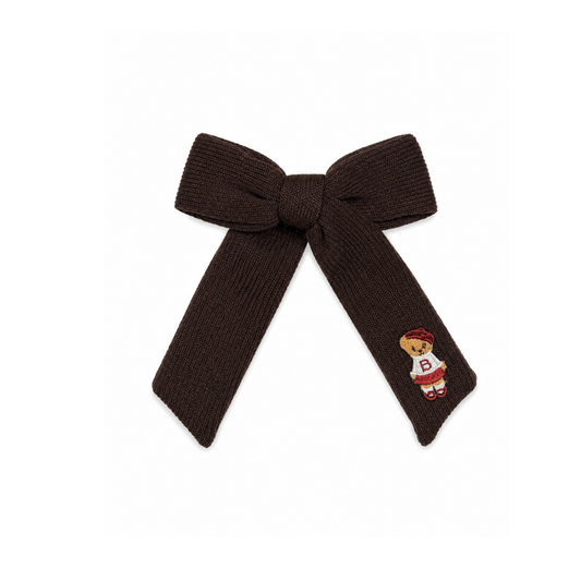 Bandeau Brown Bandeau Teddy Knits Medium Bow Clip