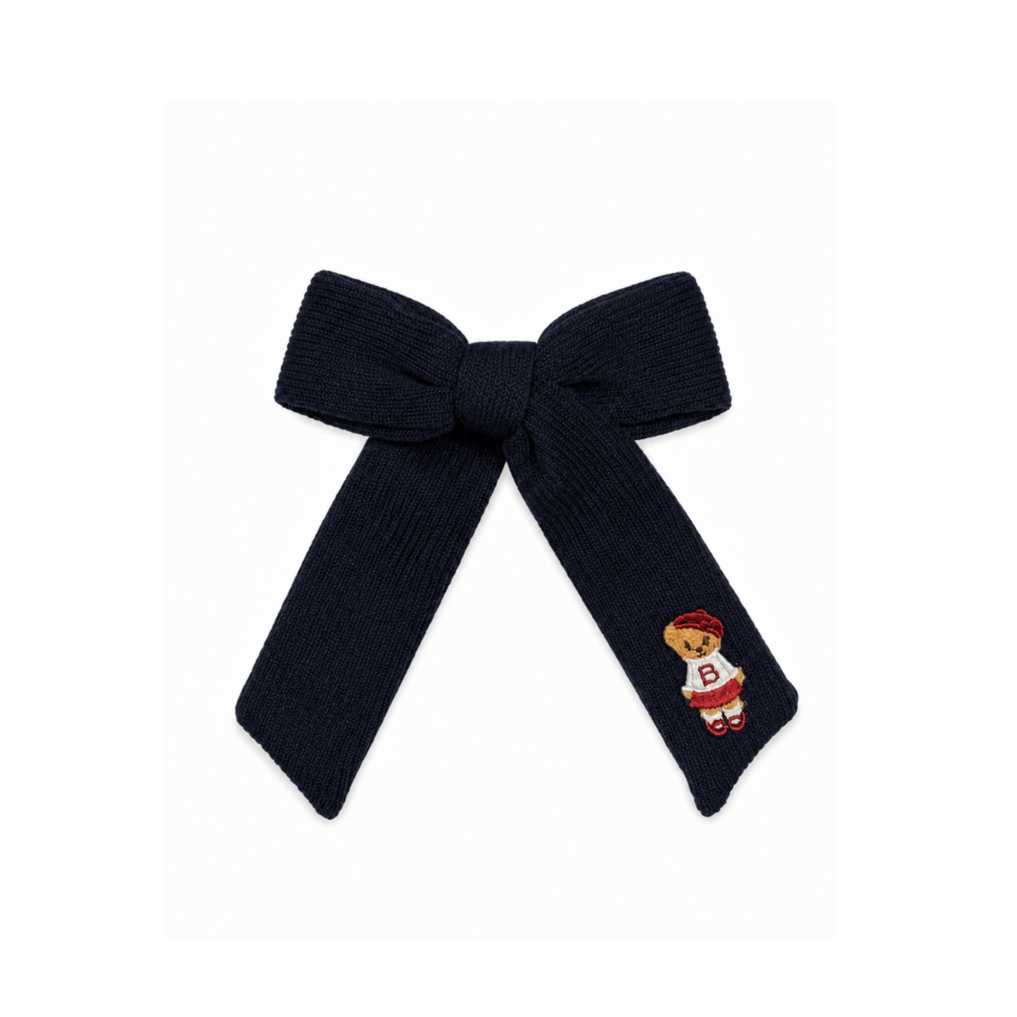 Bandeau Black Bandeau Teddy Knits Medium Bow Clip