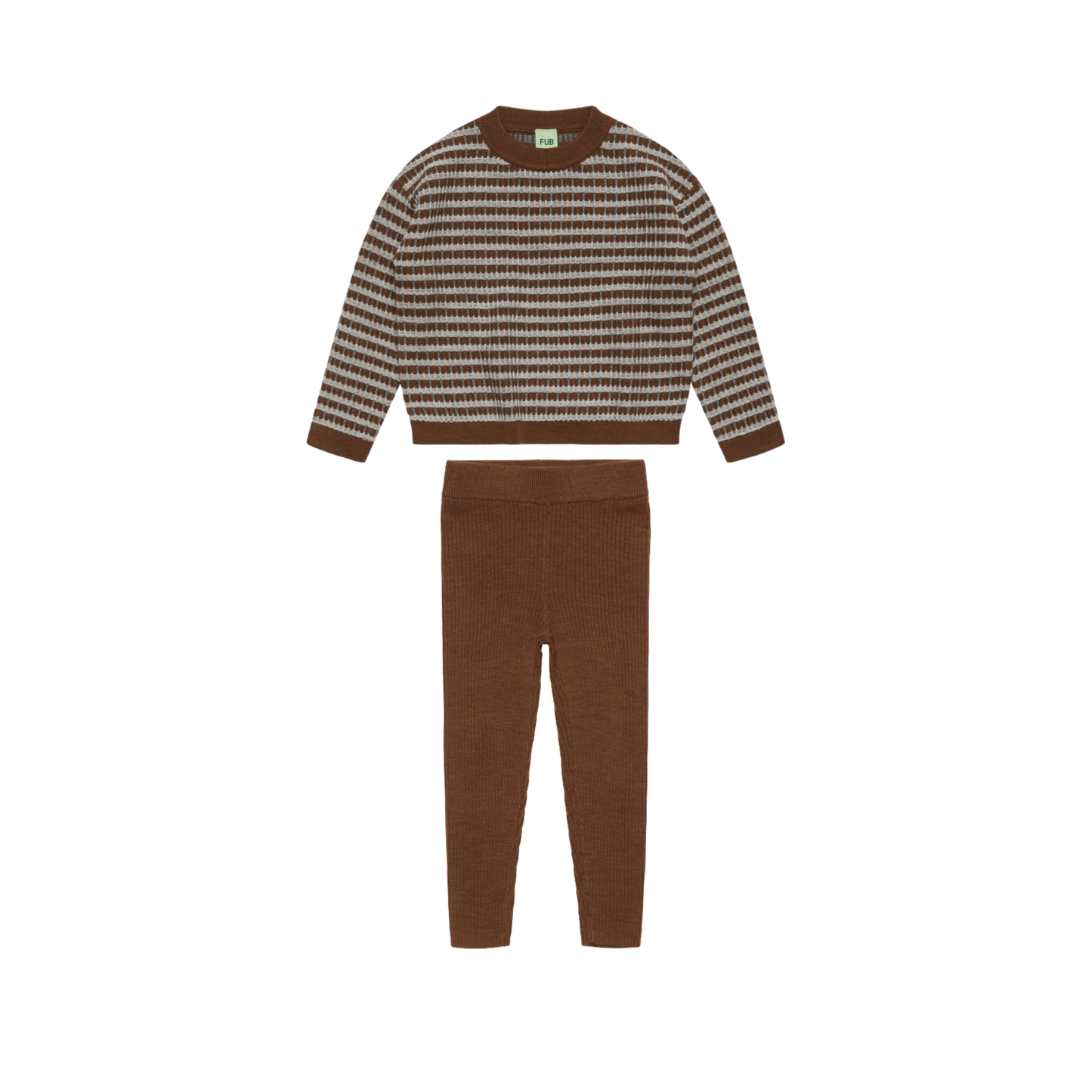 Fub Hazel Melange Multi Stripe Leggings Set