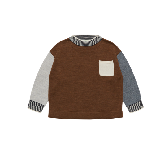 Fub Hazel Melange Thin Long Sleeve Sweater