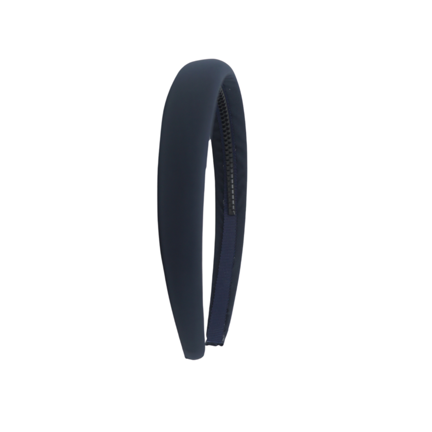 Bandeau Navy Taffeta Winter Lightly Padded Headband