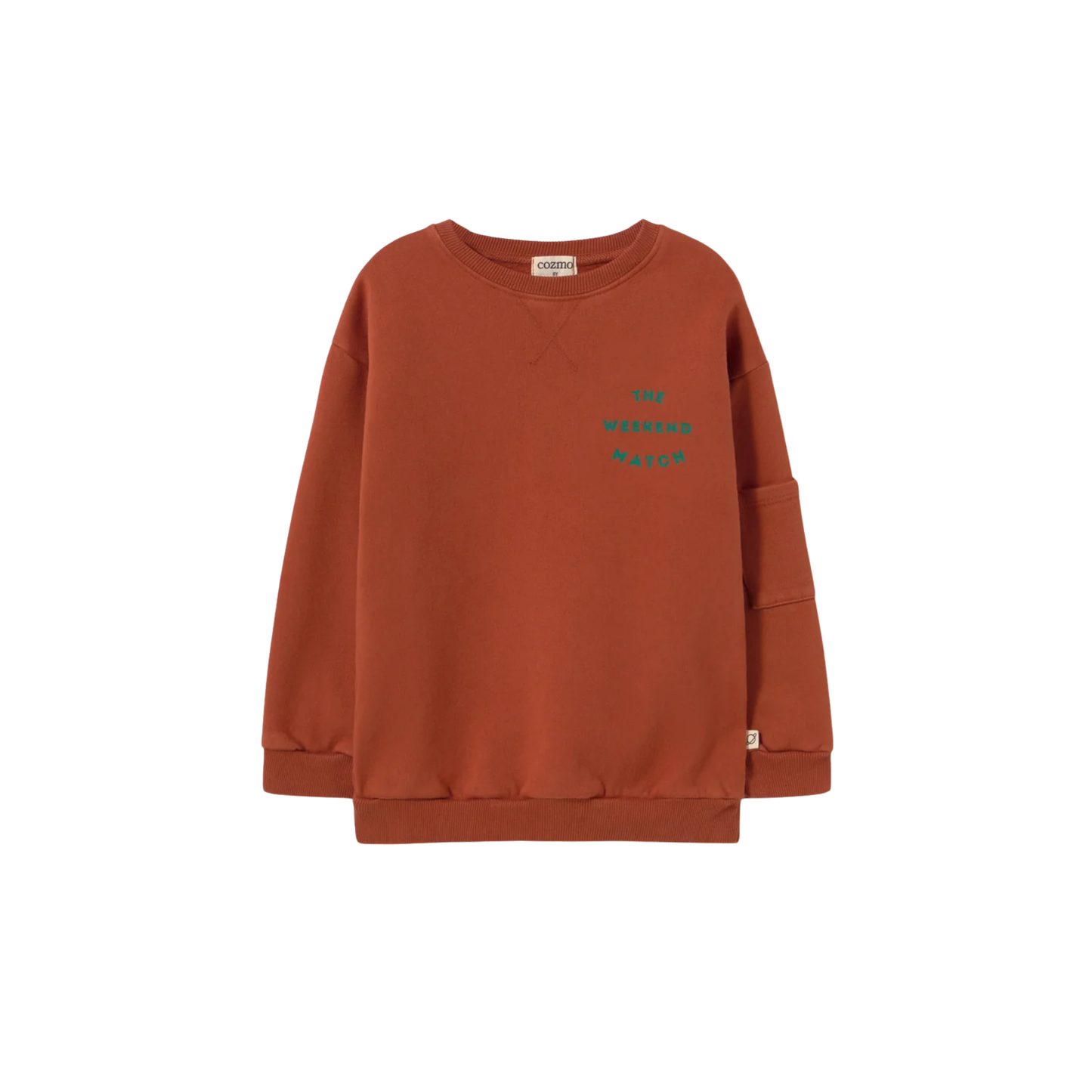 Cozmo Ginger Washed Brushed Fleece Long Sleeve Sweatshirt