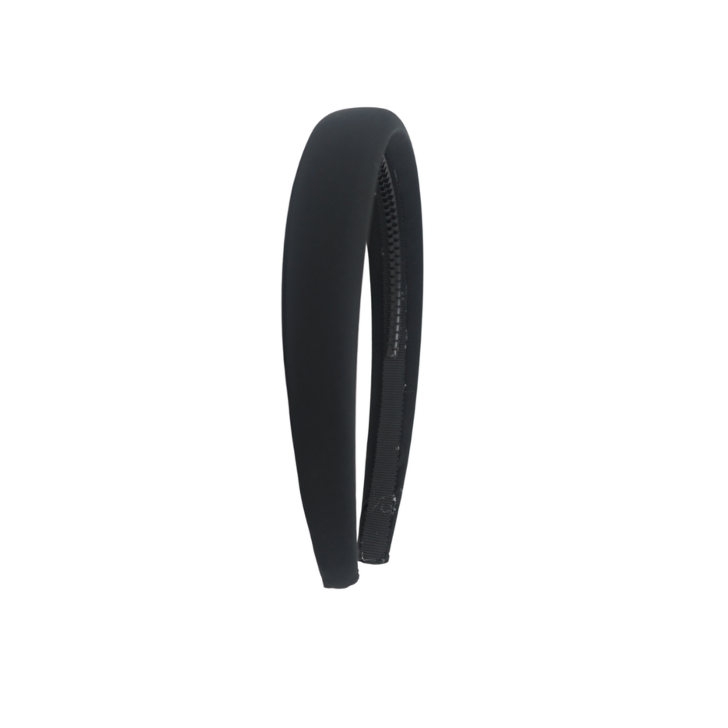 Bandeau Black Taffeta Winter Lightly Padded Headband