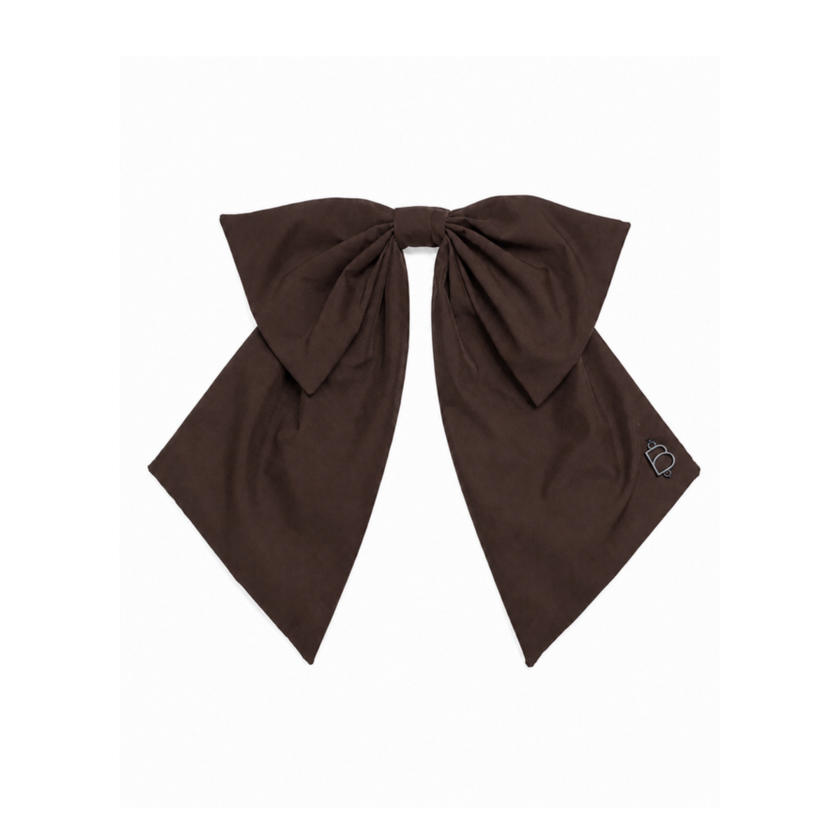 Bandeau Brown Taffeta Winter Dressy Bow Clip