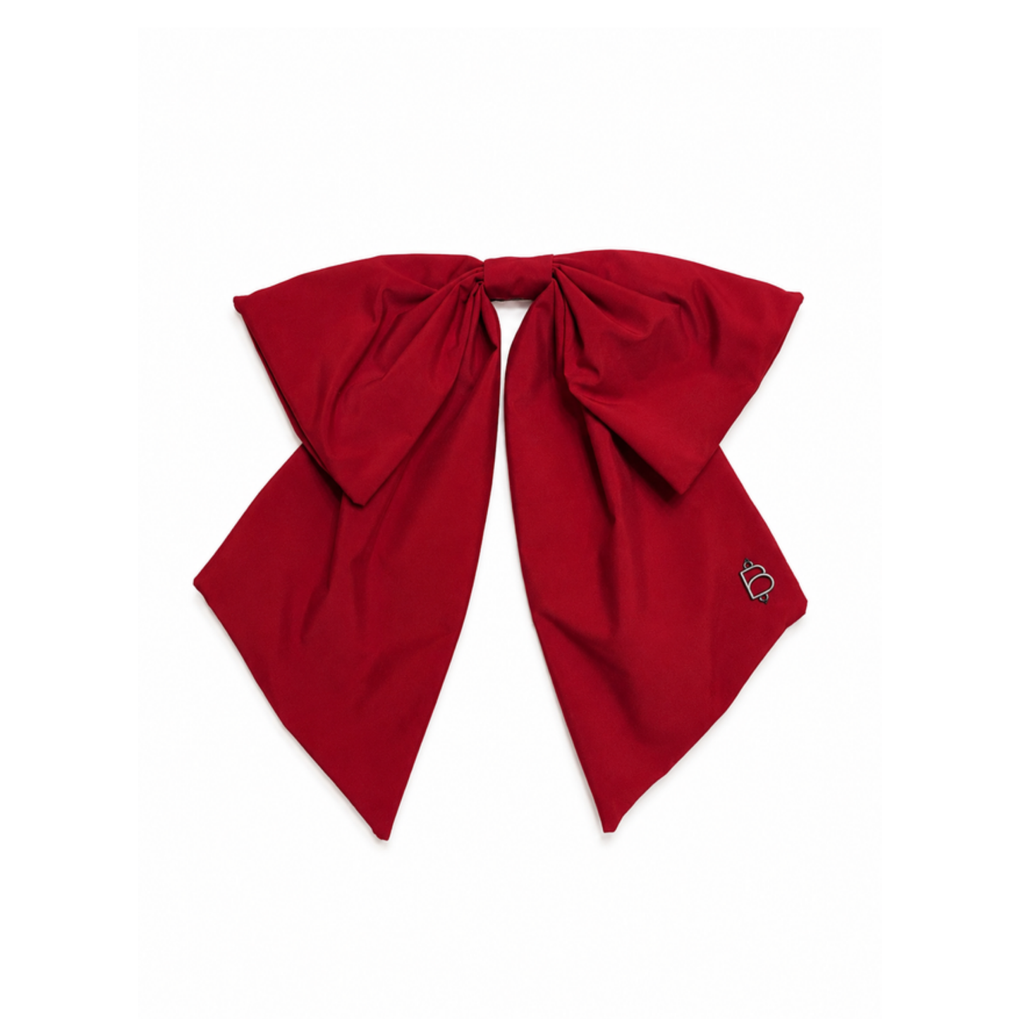 Bandeau Burgundy Taffeta Winter Dressy Bow Clip