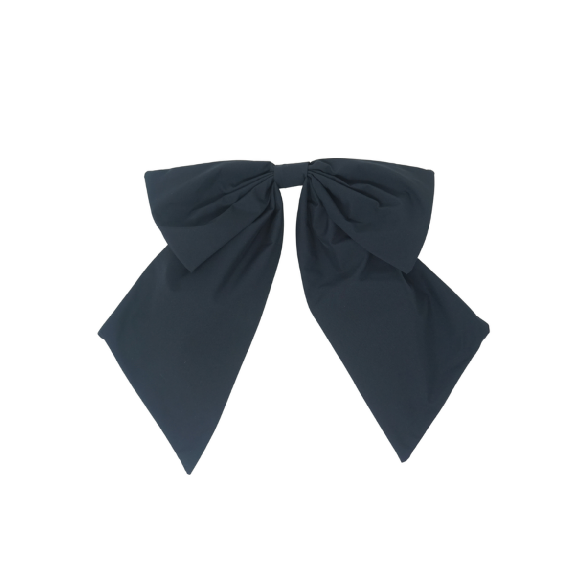Bandeau Navy Taffeta Winter Dressy Bow Clip