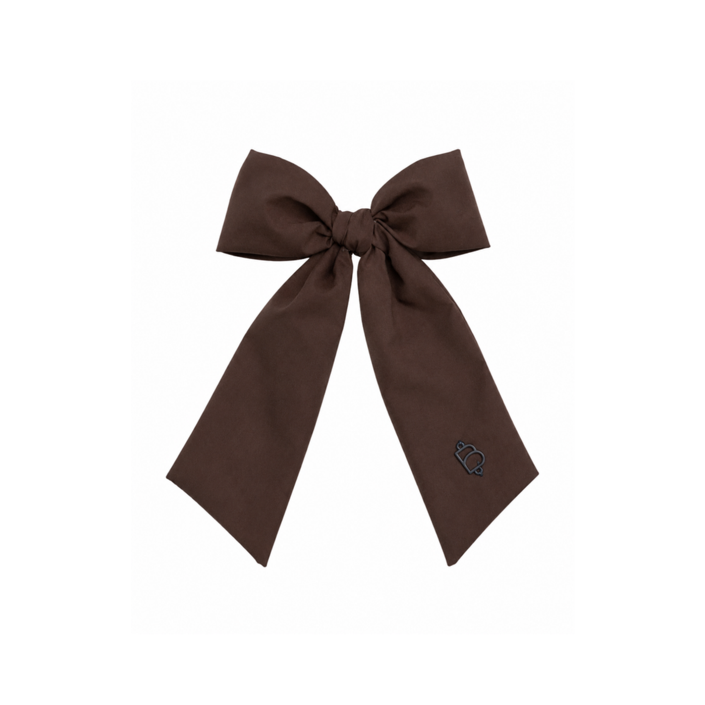 Bandeau Brown Taffeta Winter Classic Medium Bow Clip