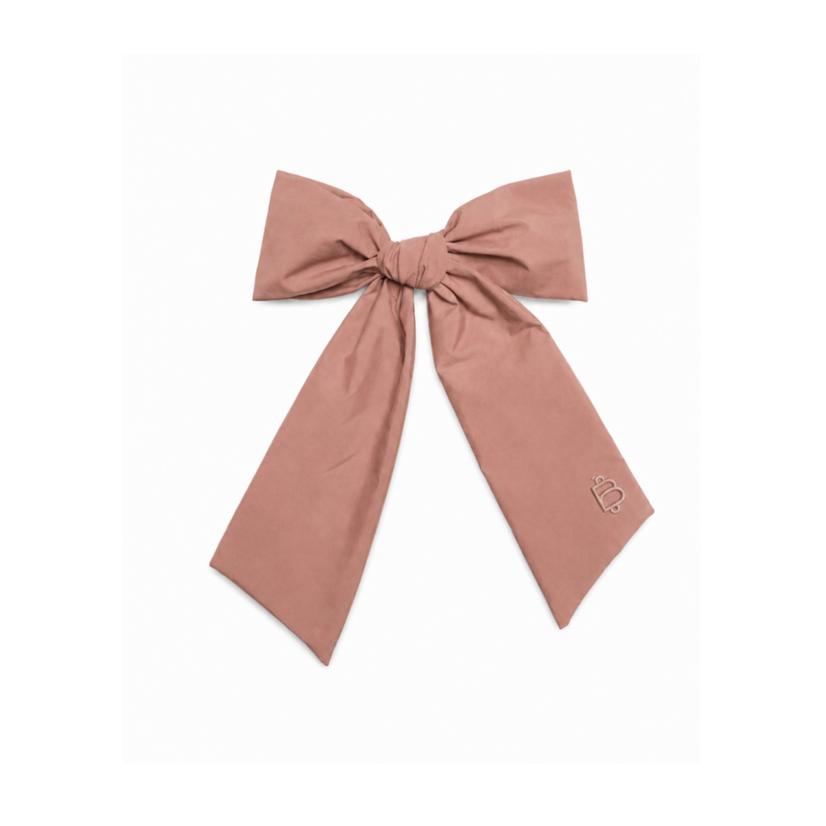 Bandeau Dusty Winter Pink Taffeta Winter Classic Medium Bow Clip