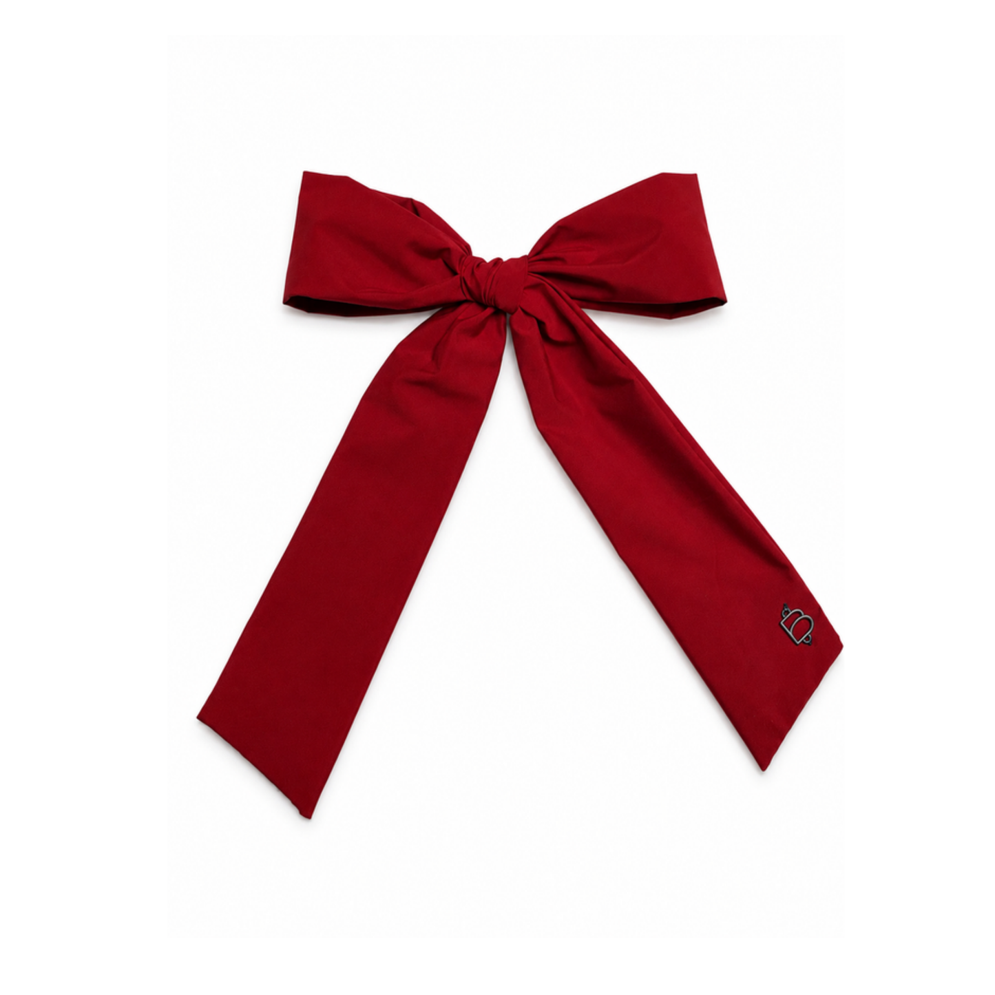 Bandeau Burgundy Taffeta Winter Classic Large Bow Clip