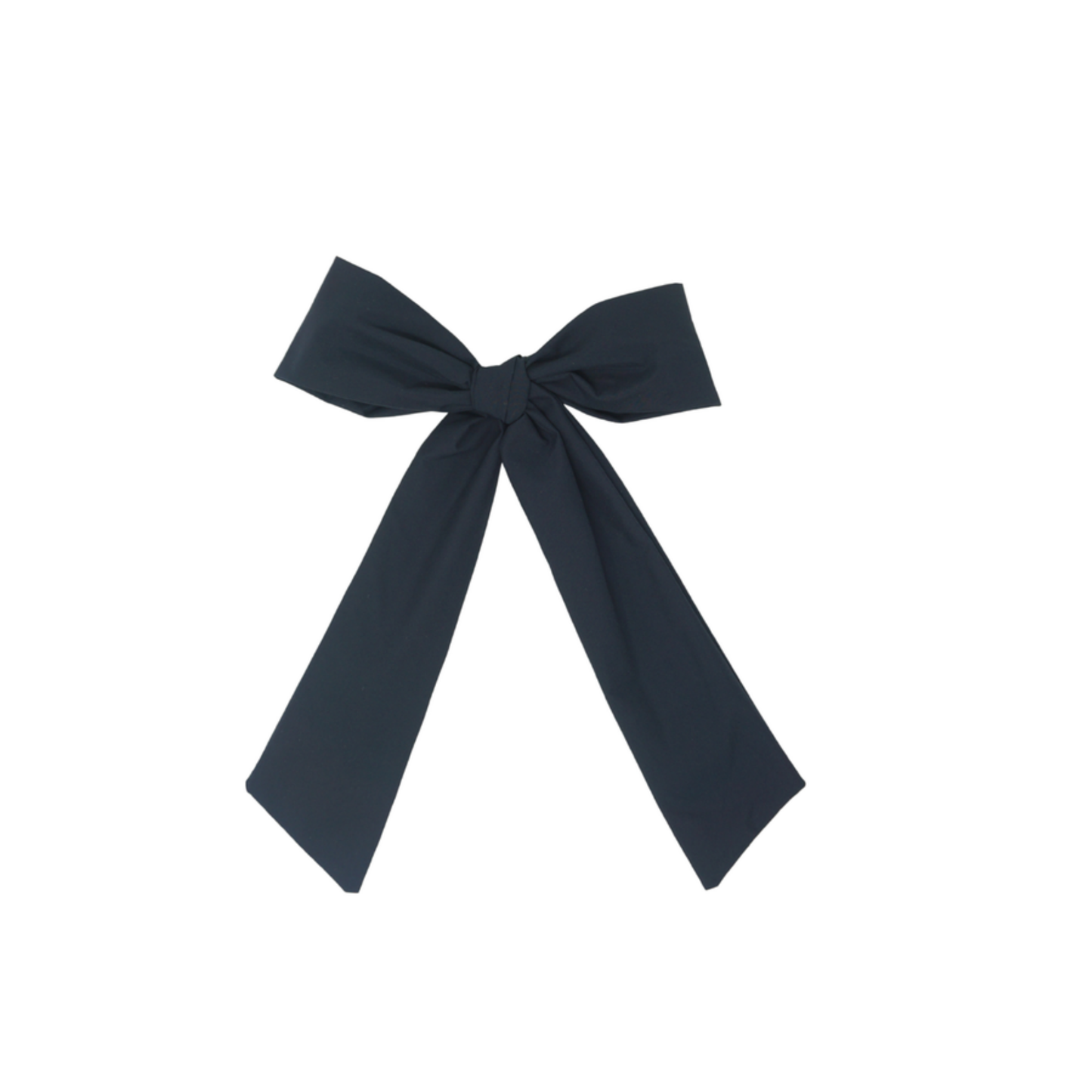 Bandeau Navy Taffeta Winter Classic Large Bow Clip