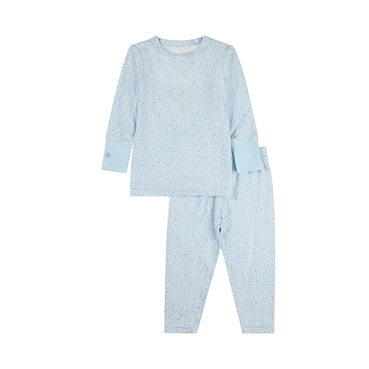 MiniMoi Blue Constellations In The Night Sky 2 Pc Pajama Set